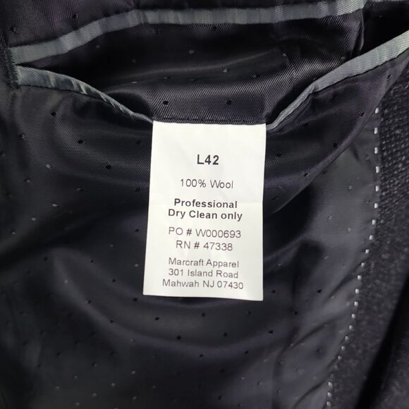 Tommy Hilfiger Men's Flannel 2 Button Sports Coat Blazer 42R - Picture 13 of 13